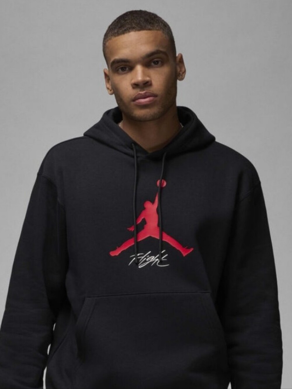 Jordan Men’s Black Hoodie with Red Jumpman Graphic